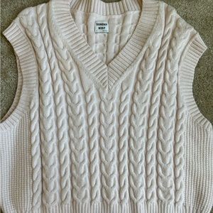 Aritzia: Sunday Best Cropped Vest in Frosted Rose